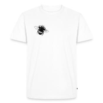 The bumblebee. Illustrative Animal Print - Men's Premium Organic T-Shirt - white - Front - Nico (187cm)