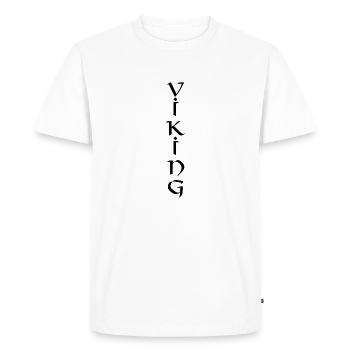 Vikings | Nordmann | Scandinavie | Guerrier - T-shirt Premium bio Homme - blanc - Devant - Nico (187cm)