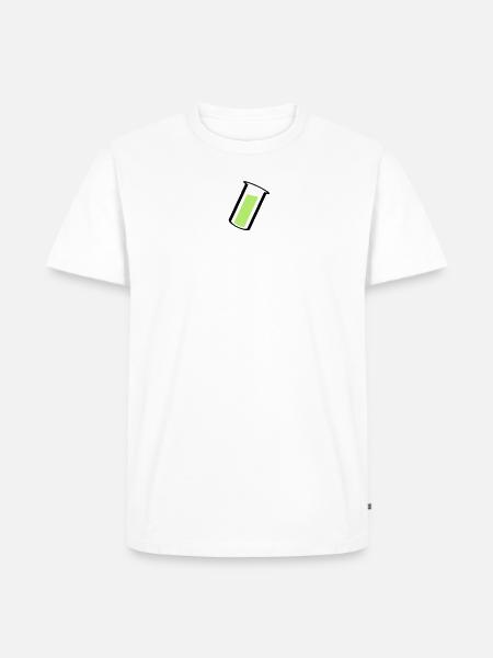 Reagenzglas - Männer Premium Bio T-Shirt - Weiß