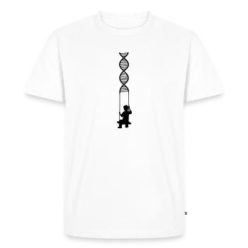 rock dna gene dns research biology learning ge - Men's Premium Organic T-Shirt - white - Front - Nico (187cm)