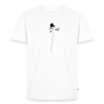 snowman - T-shirt Premium bio Homme - blanc - Devant - Nico (187cm)