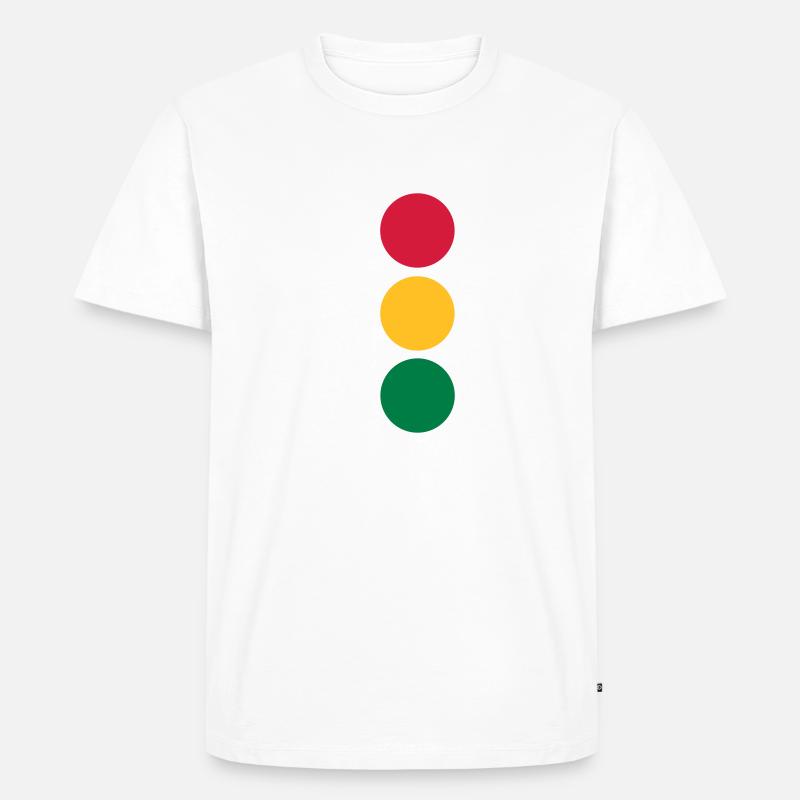 Ampel - Auto - Männer Premium Bio T-Shirt - Weiß