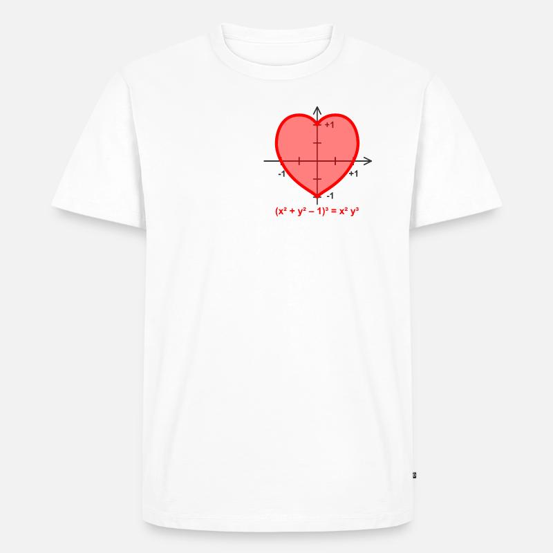 heart function - Männer Premium Bio T-Shirt - Weiß