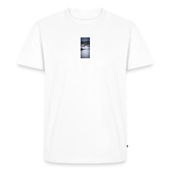 Immensité du paysage - T-shirt Premium bio Homme - blanc - Devant - Nico (187cm)