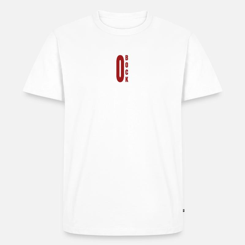 Null Bock, 0 Bock,kein Bock, Motivation - Männer Premium Bio T-Shirt - Weiß