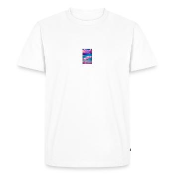 Nuage - T-shirt Premium bio Homme - blanc - Devant - Nico (187cm)