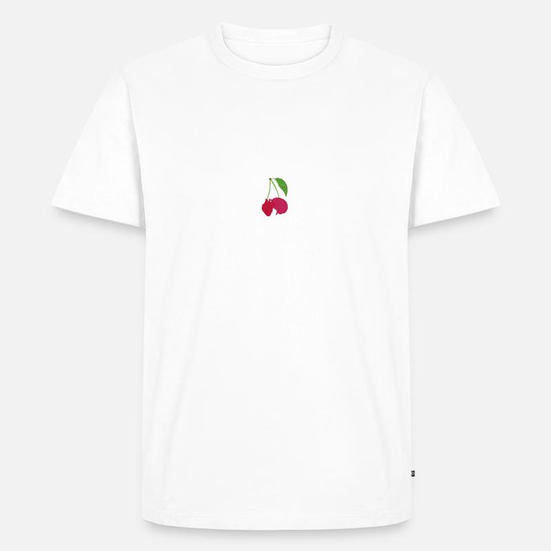 Hirnherzkirsche - choose one - Männer Premium Bio T-Shirt - Weiß