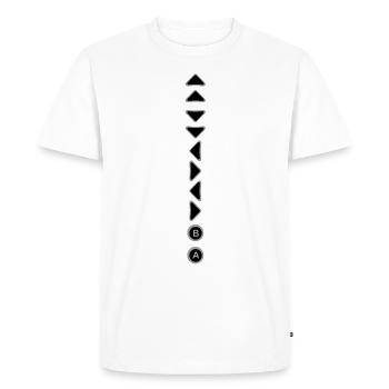 Gaming - Männer Premium Bio T-Shirt - Weiß - Vorne - Nico (187cm)