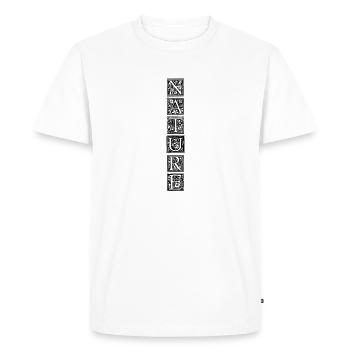 Nature | | icon Flowers | Pattern - Men's Premium Organic T-Shirt - white - Front - Nico (187cm)