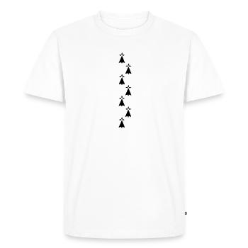 ermine bretonne symbol - Men's Premium Organic T-Shirt - white - Front - Nico (187cm)