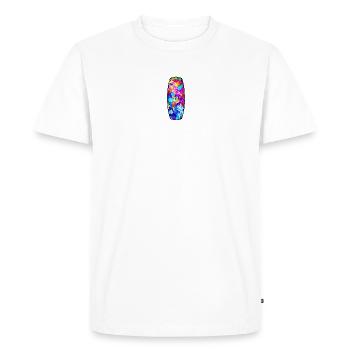 Surfboard, Water Sports, Wakeboard, Surfing, Waterskiing - Men's Premium Organic T-Shirt - white - Front - Nico (187cm)