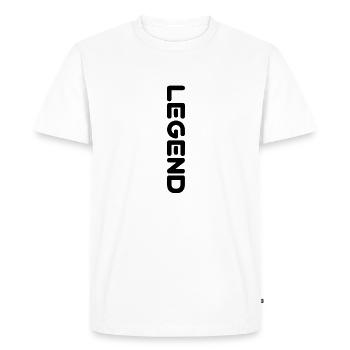 POSE - T-shirt Premium bio Homme - blanc - Devant - Nico (187cm)