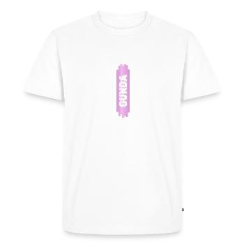 Nom de la femme Gunda - T-shirt Premium bio Homme - blanc - Devant - Nico (187cm)