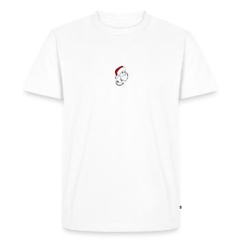 Découpe de barbe du Père Noël - T-shirt Premium bio Homme - blanc - Devant - Nico (187cm)
