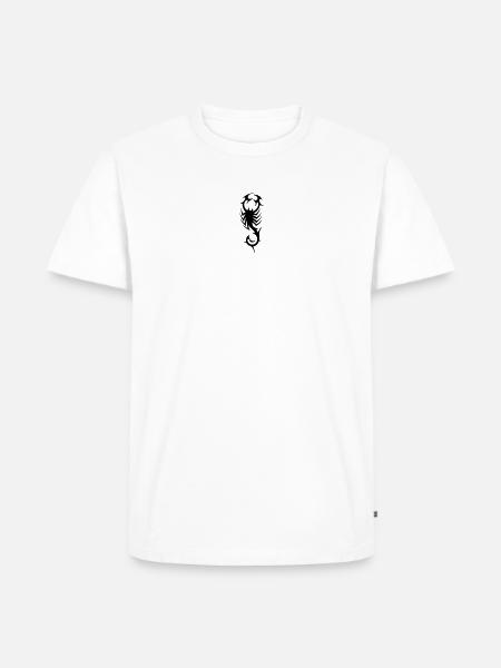 Stammes-Skorpion-Tattoo-Design - Männer Premium Bio T-Shirt - Weiß