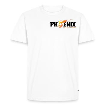 Phoenix Delivery 1 - Männer Premium Bio T-Shirt - Weiß - Vorne - Nico (187cm)