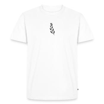 Branche de Magnolia - T-shirt Premium bio Homme - blanc - Devant - Nico (187cm)