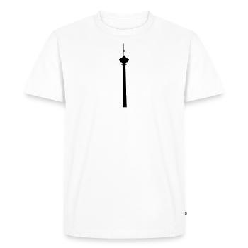 Aiguille à tétons - T-shirt Premium bio Homme - blanc - Devant - Nico (187cm)
