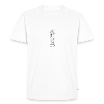 Vintage Cactus Cactus Plante Succulent Désert - T-shirt Premium bio Homme - blanc - Devant - Nico (187cm)