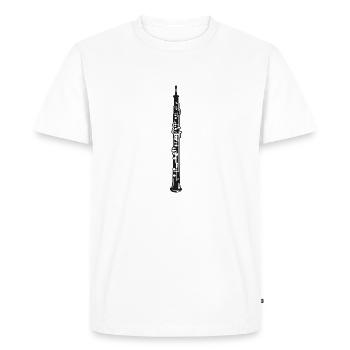 Oboe - Männer Premium Bio T-Shirt - Weiß - Vorne - Nico (187cm)