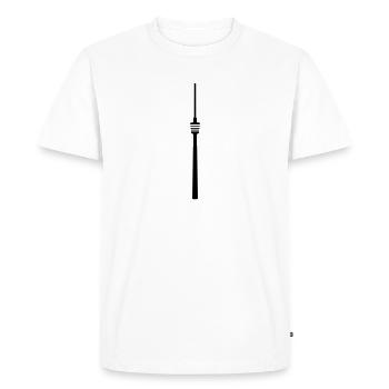 Stuttgart Tour de télévision - T-shirt Premium bio Homme - blanc - Devant - Nico (187cm)