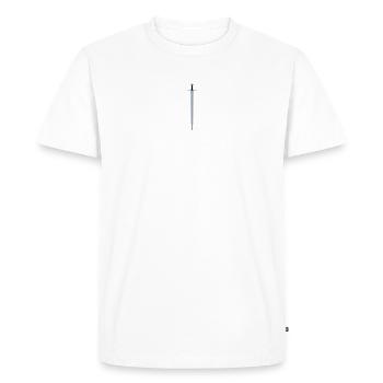 Épée - T-shirt Premium bio Homme - blanc - Devant - Nico (187cm)