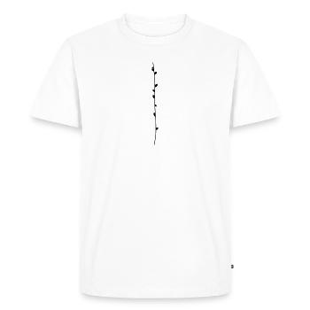branch - Men's Premium Organic T-Shirt - white - Front - Nico (187cm)