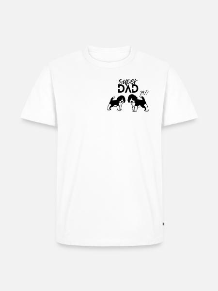 Beagle's dad - Men's Premium Organic T-Shirt - white