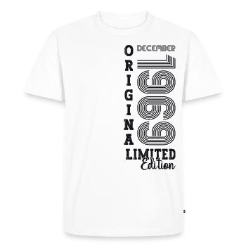 Original December 1969 53rd Birthday Gift - Men's Premium Organic T-Shirt - white - Front - Nico (187cm)