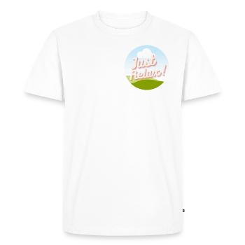 Détendez-vous - T-shirt Premium bio Homme - blanc - Devant - Nico (187cm)