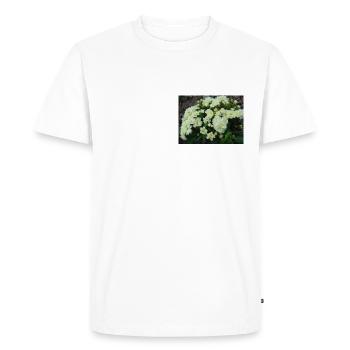 Primères parfumées fourrées de blanc au printemps - T-shirt Premium bio Homme - blanc - Devant - Nico (187cm)