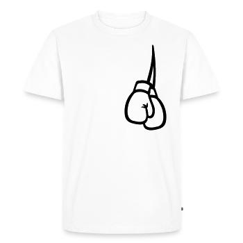 Boxe Gant - T-shirt Premium bio Homme - blanc - Devant - Nico (187cm)