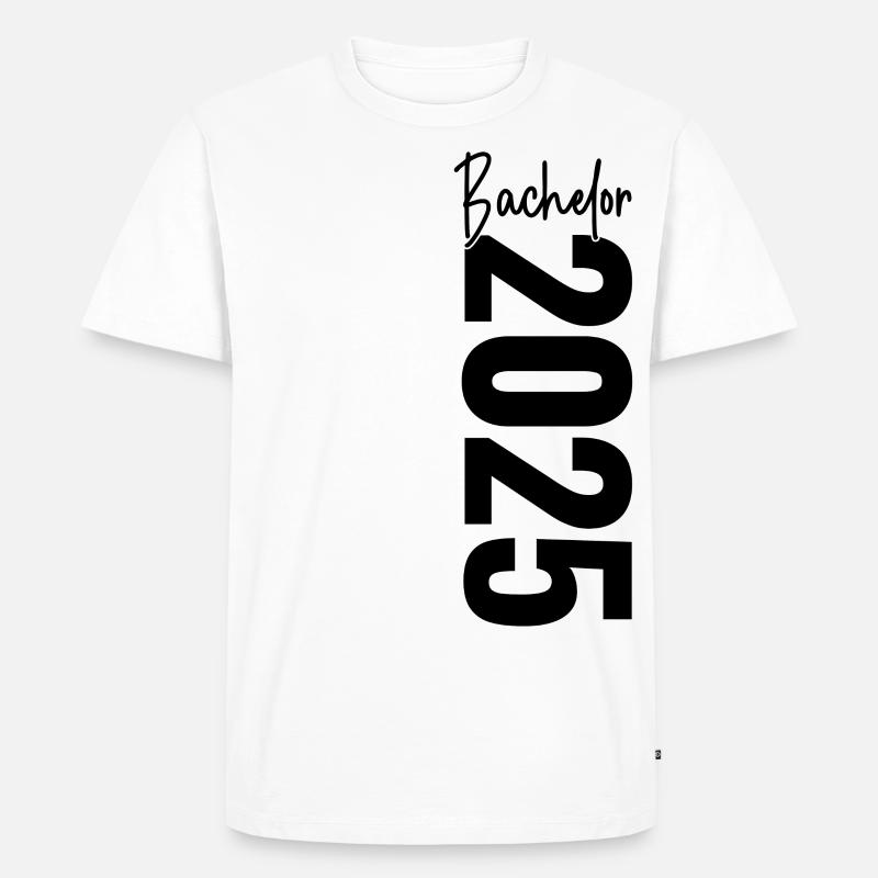 Bachelor 2025 - Männer Premium Bio T-Shirt - Weiß