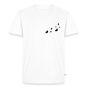 Flying butterflies - Men's Premium Organic T-Shirt - white - Front - Nico (187cm)