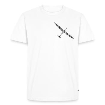 Glider Glider Glider Pilot Pilot - Men's Premium Organic T-Shirt - white - Front - Nico (187cm)