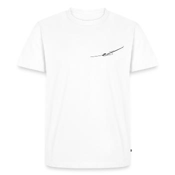 Glider Glider Glider Pilot Pilot - Men's Premium Organic T-Shirt - white - Front - Nico (187cm)