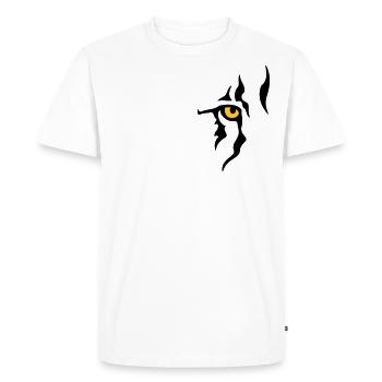 Œil de lion (droit) - T-shirt Premium bio Homme - blanc - Devant - Nico (187cm)