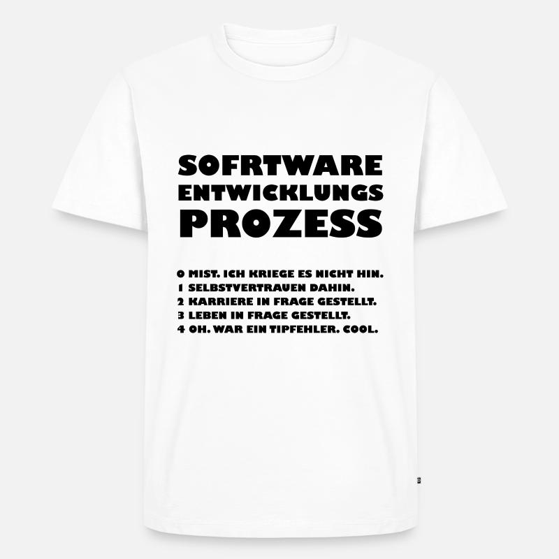 Software-Entwicklungsprozess - Männer Premium Bio T-Shirt - Weiß