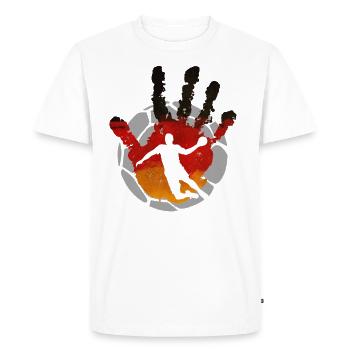 Handball Germany Team Players - Men's Premium Organic T-Shirt - white - Front - Nico (187cm)