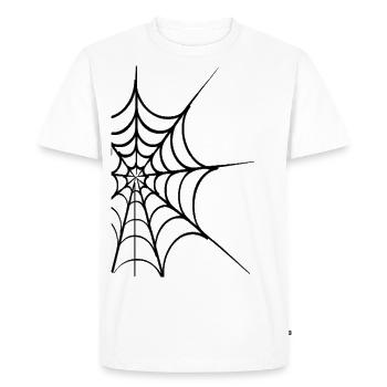 toile d'araignée - T-shirt Premium bio Homme - blanc - Devant - Nico (187cm)
