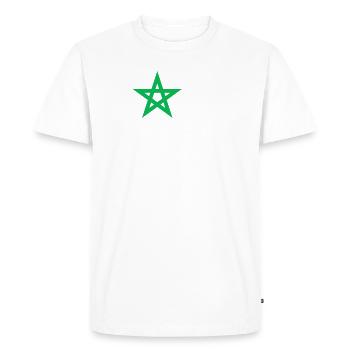 Maroc - T-shirt Premium bio Homme - blanc - Devant - Nico (187cm)