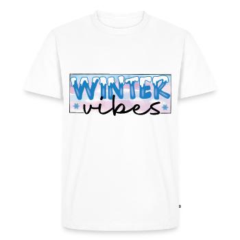 Winter vibes Winter 2021 Fashion and Gifts - Men's Premium Organic T-Shirt - white - Front - Nico (187cm)