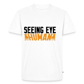 Seeing Eye Human 10 - Men's Premium Organic T-Shirt - white - Front - Nico (187cm)