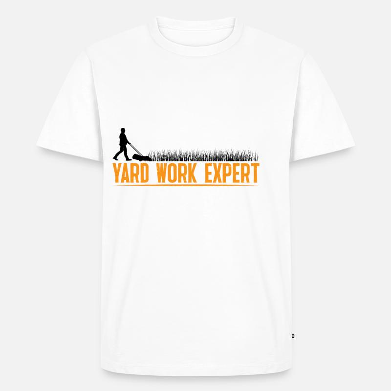 Yard Work Expert 23 - Männer Premium Bio T-Shirt - Weiß