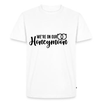 Nous sommes en lune de miel 2 - T-shirt Premium bio Homme - blanc - Devant - Nico (187cm)
