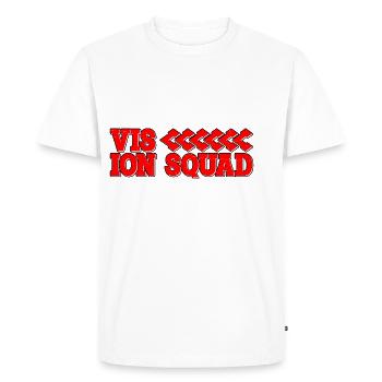 Escouade Vision 5 - T-shirt Premium bio Homme - blanc - Devant - Nico (187cm)
