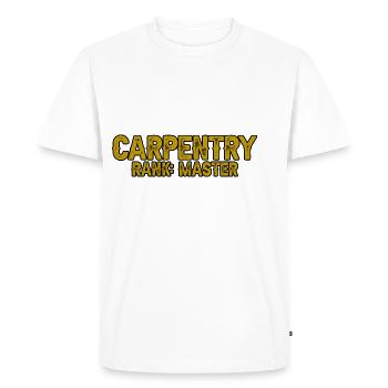 Rang de charpenterie Maître 3 - T-shirt Premium bio Homme - blanc - Devant - Nico (187cm)