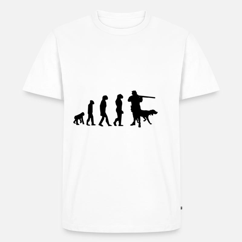 Hunter Evolution noir - T-shirt Premium bio Homme - blanc