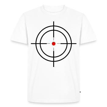 target - Men's Premium Organic T-Shirt - white - Front - Nico (187cm)