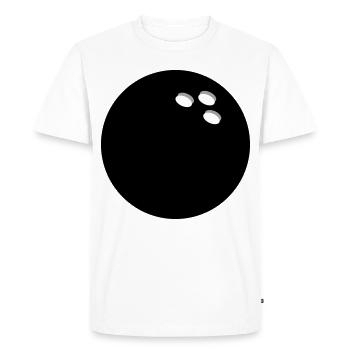Bowling Boule de bowling - T-shirt Premium bio Homme - blanc - Devant - Nico (187cm)